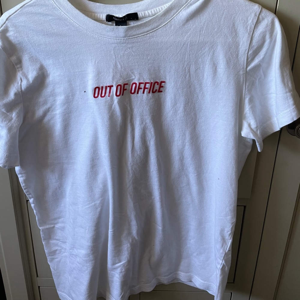 White T - Shirt From Forever 21